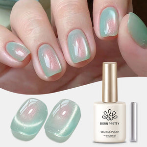 Green Aurora Cat Magnetic Gel Polish MY293 Tuberose 15ml Gel Nail Polish BORN PRETTY 