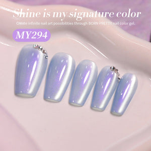 Purple Aurora Cat Magnetic Gel Polish MY294 Fairy Purple 15ml Gel Nail Polish BORN PRETTY 