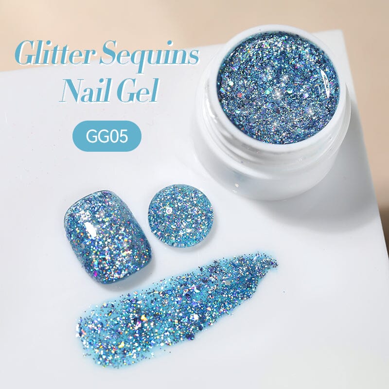 Glitter Sequins Nail Gel 7ml Gel Nail Polish LILYCUTE GG05 