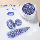 Glitter Sequins Nail Gel 7ml Gel Nail Polish LILYCUTE GG06 