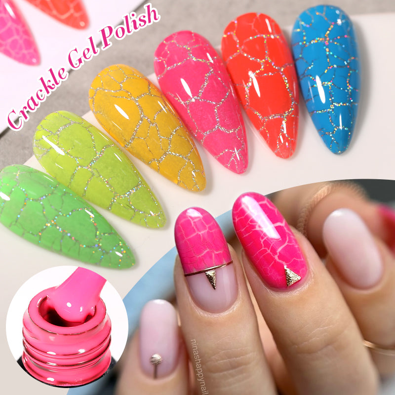 Neon Crackle Gel Polish LC-CN08 7ml – BORN PRETTY