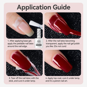 White Peel Off Latex Tape Anti-Freezing 15ml Gel Nail Polish BORN PRETTY 