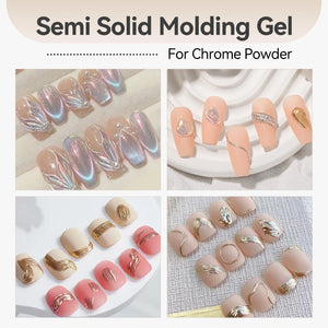 Clear Semi Solid Molding Gel Polish 5g Gel Nail Polish BORN PRETTY 