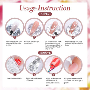 Yellow Colored Cat Magnetic Gel Polish MY296 Passion Fruit 15ml Gel Nail Polish BORN PRETTY 