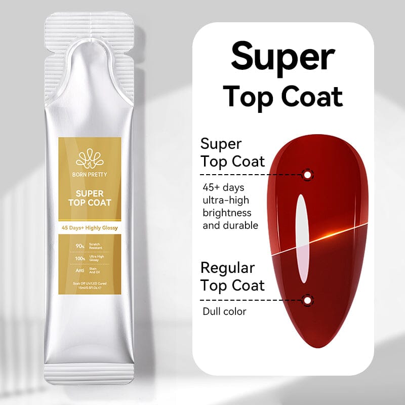Super Top Coat 15ml (Bag) Base & Top Coat BORN PRETTY 