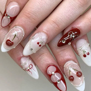 Cherry Bowknot Strawberry 5D Nail Sticker M-906/913 Nail Sticker No Brand 
