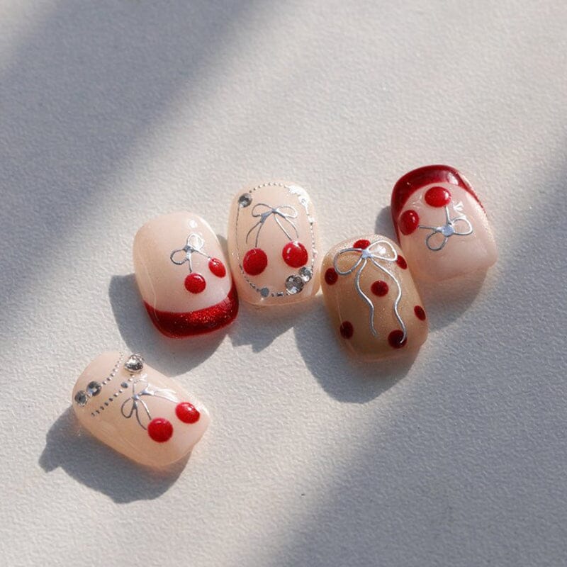 Cherry Bowknot Strawberry 5D Nail Sticker M-906/913 Nail Sticker No Brand 