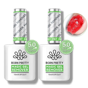 [US ONLY] 2 Bottles Magic Gel Remover New Upgrade Acetone-Free 15ml Gel Nail Polish BORN PRETTY 