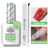 Magic Gel Remover New Upgrade Acetone-Free 15ml with Tools Kit #04 Gel Nail Polish BORN PRETTY 