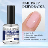 Nail Prep Dehydrator Acid-Free Primer 15ml Nail Care NICOLE DIARY Nail Prep Dehydrator 