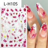 Flowers 3D Nail Sticker L-H Series Clearance No Brand L-H105 