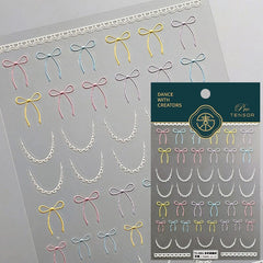 Bowknot 5D Nail Sticker TS-4051 Nail Art No Brand 