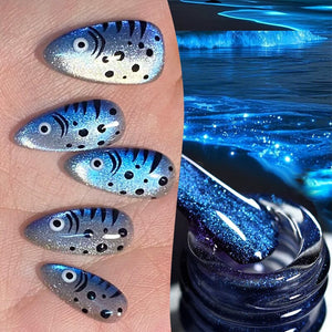 Aurora Cat Magnetic Gel Polish MY304 Blue Tears 10ml Gel Nail Polish BORN PRETTY 