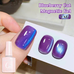 Blueberry Cat Magnetic Gel CA17 10ml Gel Nail Polish NICOLE DIARY 