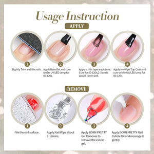 6 Colors Reflective Glitter Gel Polish Set T20 Carat Mirage 7ml Gel Nail Polish BORN PRETTY 