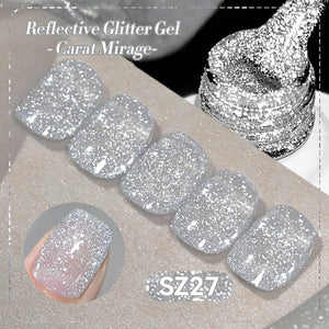 Reflective Glitter Gel Polish SZ27-SZ32 Carat Mirage 10ml Gel Nail Polish BORN PRETTY SZ27 