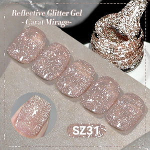 Reflective Glitter Gel Polish SZ27-SZ32 Carat Mirage 10ml Gel Nail Polish BORN PRETTY SZ31 