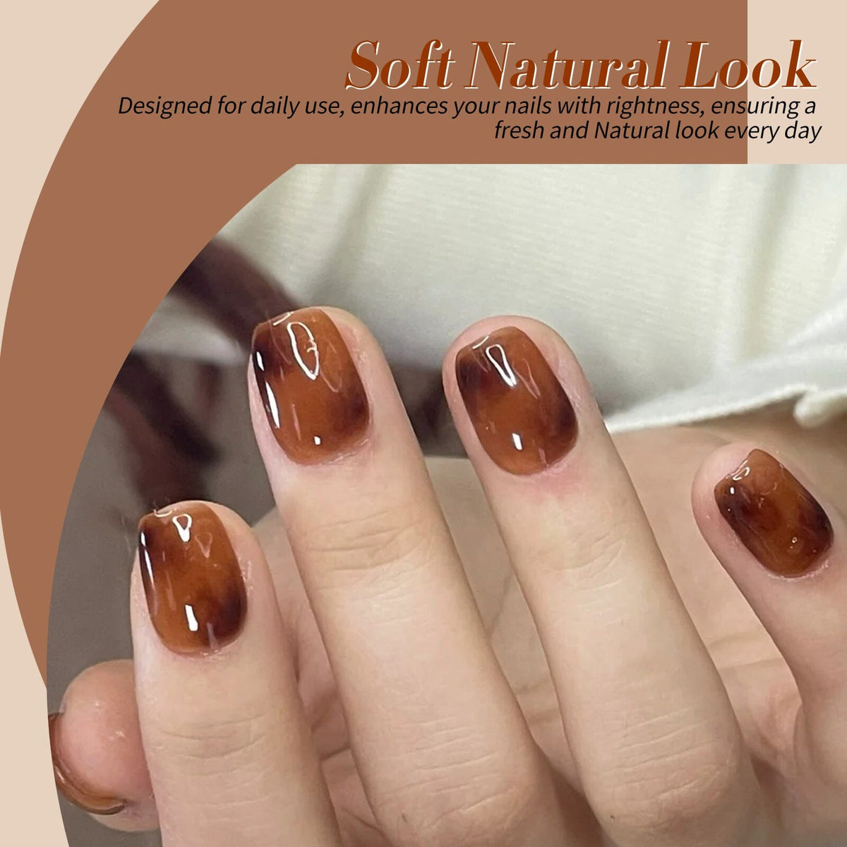 6 Colors Jelly Gel J08 Autumn Ember 7ml Gel Nail Polish BORN PRETTY 