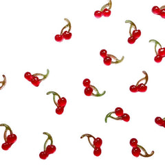 20pcs Cherry 3D Nail Decorations #01 Double Cherry