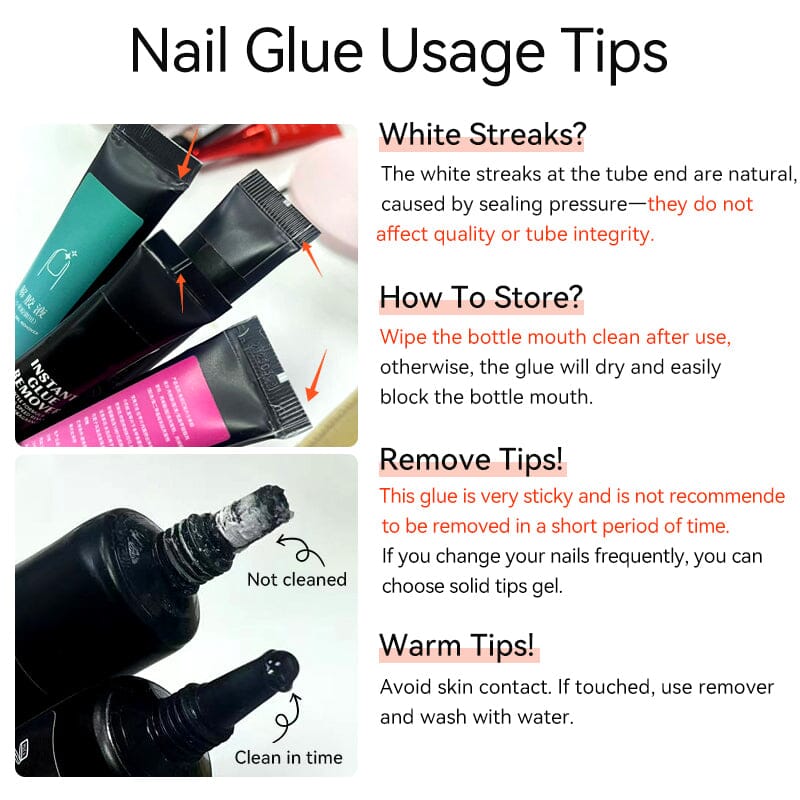 Nail Glue Remover 10g Base & Top Coat UR SUGAR 