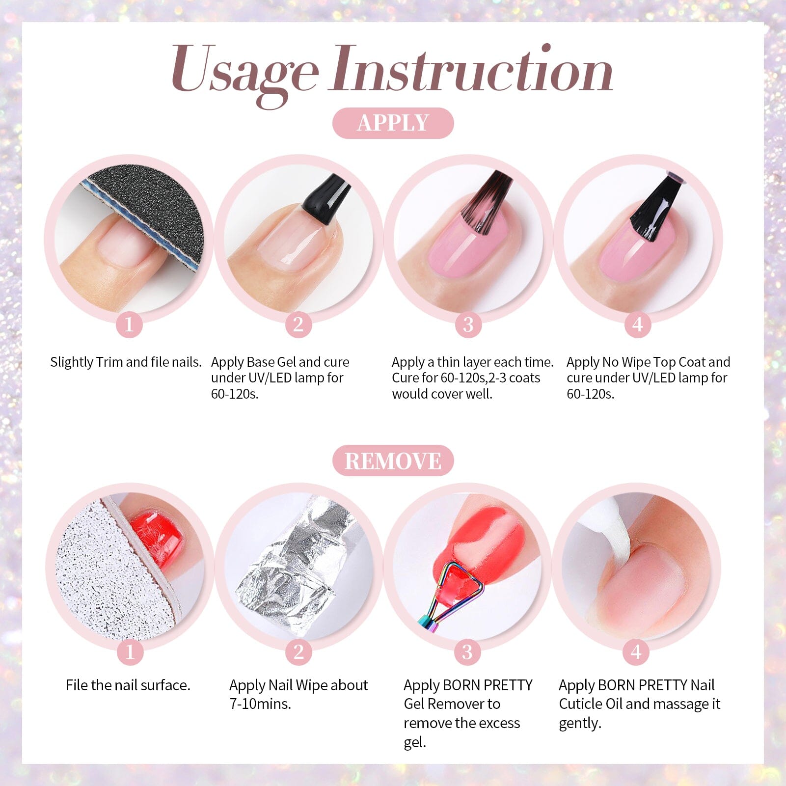 Aurora Gel Polish JG23 Dream Pink 15ml Gel Nail Polish BORN PRETTY 