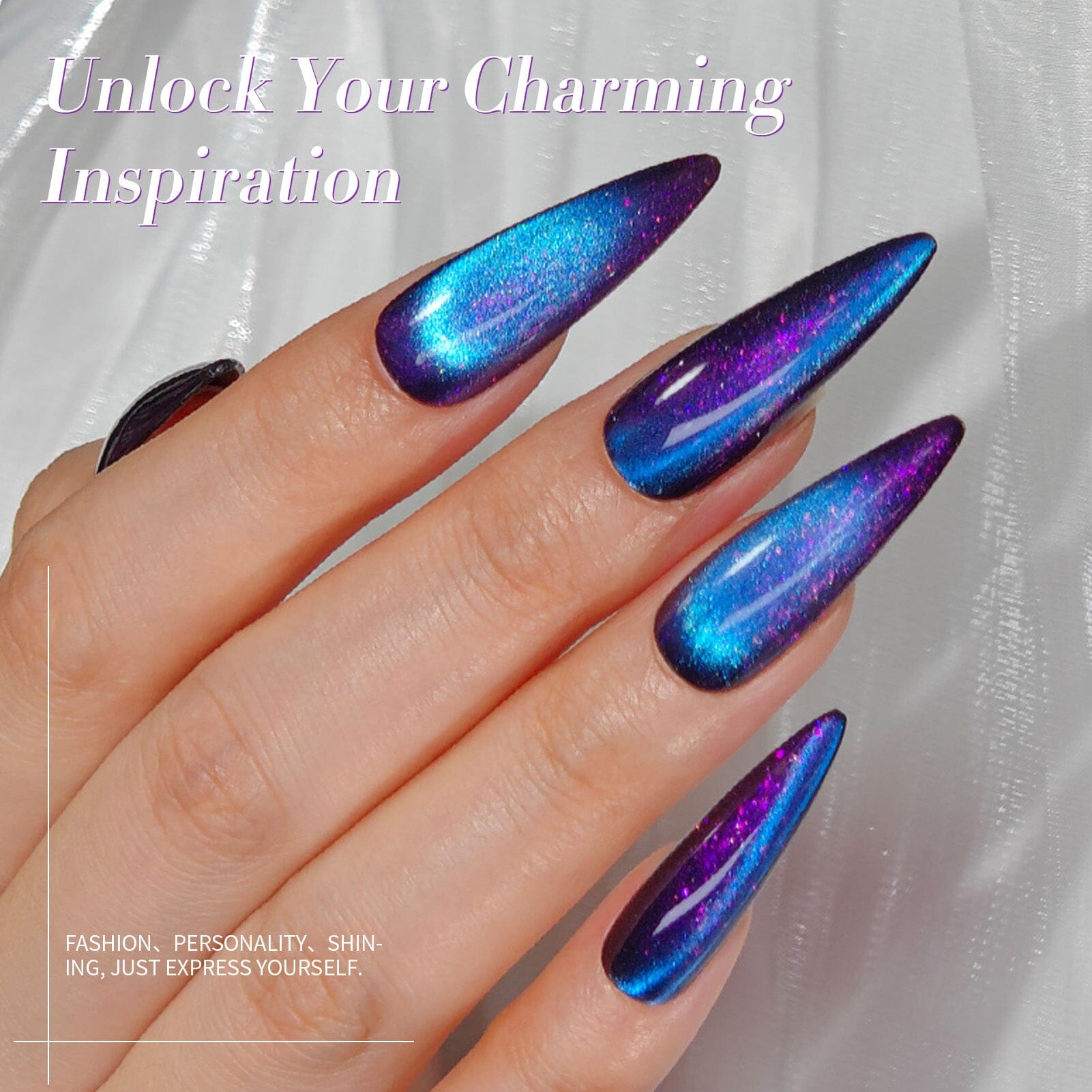 Auroras Cat Magnetic Gel Polish MY311 Night Purple 15ml Gel Nail Polish BORN PRETTY 