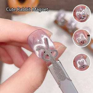 Rabbit Shaped Magnetic Stick #04 Large Folded Ear Rabbit Tools & Accessories No Brand 
