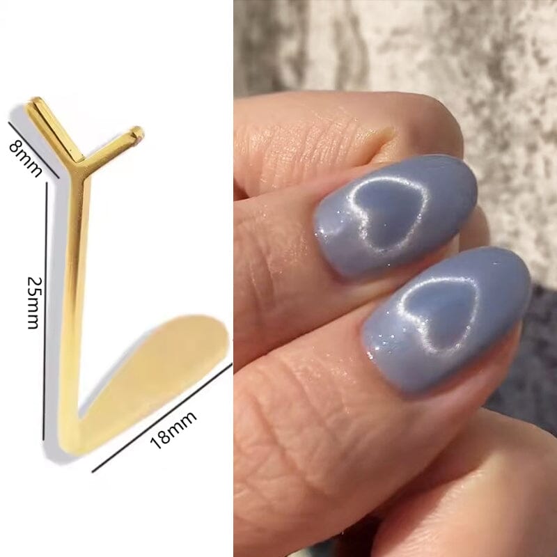 Y-shaped Heart Design Magnetic Stick Gold Tools & Accessories No Brand 