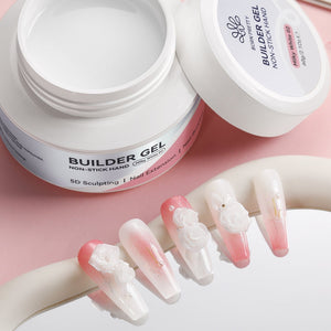 Hema-Free Non Stick Hand Extension Gel Milky White 60g Extension Nail Gel BORN PRETTY 