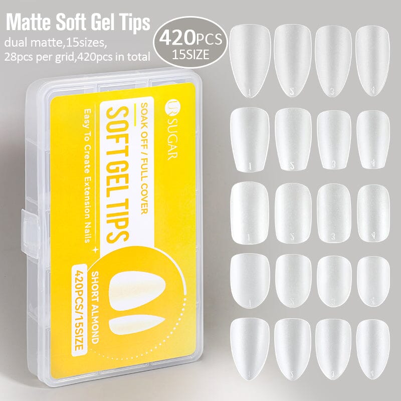 Gel Color Tips 420pcs Matte Soft Gel Tips – BORN PRETTY