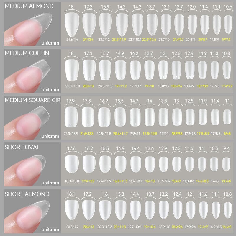 420pcs Matte Soft Gel Tips Nail Tips UR SUGAR 