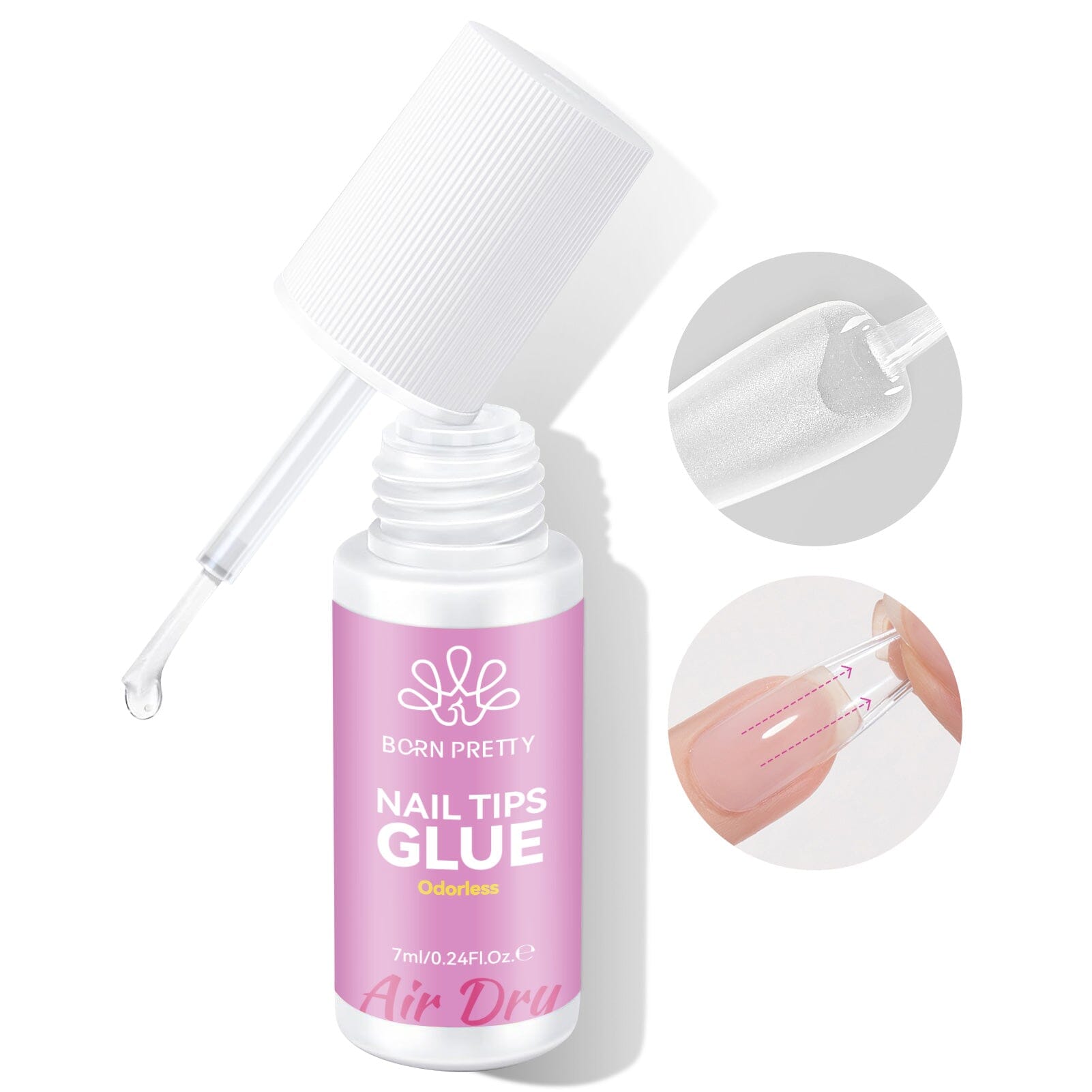 Nail Tips Glue Fast Air Dry 7ml Nail Tips BORN PRETTY 
