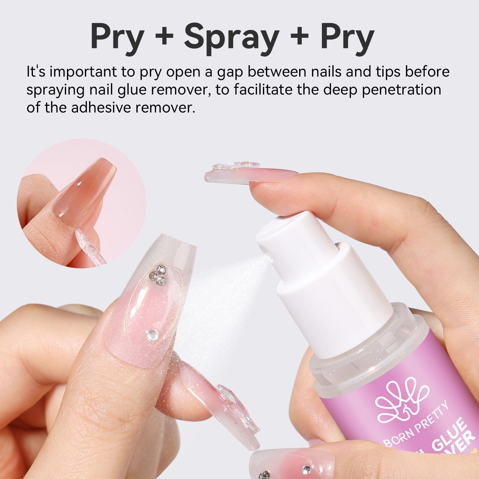 Nail Glue Remover Acetone-free 20ml Nail Tips BORN PRETTY 