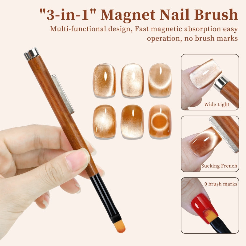 3 in 1 Magnetic Stick Nail Brush