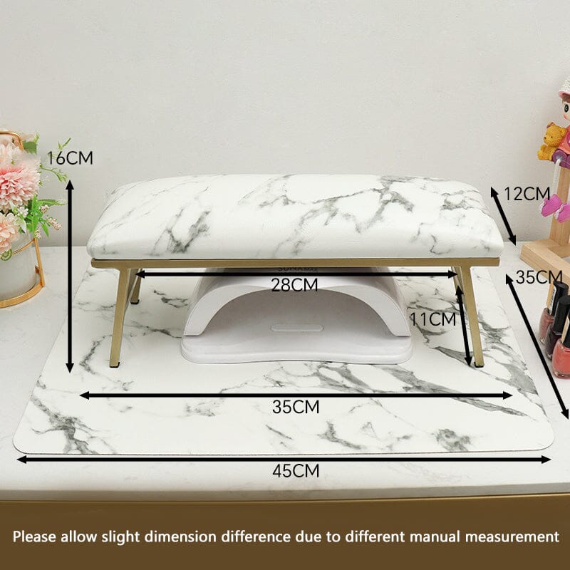 Nail Hand Rest Pillow with Mat Clearance No Brand 