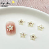 10pcs Starfruit Plastic Nail Art Decorations Clearance No Brand 02 