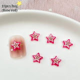 10pcs Starfruit Plastic Nail Art Decorations Clearance No Brand 03 