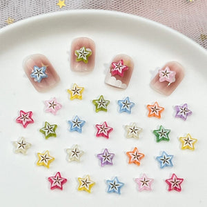 10pcs Starfruit Plastic Nail Art Decorations Clearance No Brand 