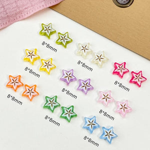 10pcs Starfruit Plastic Nail Art Decorations Clearance No Brand 
