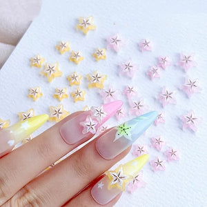 10pcs Starfruit Plastic Nail Art Decorations Clearance No Brand 