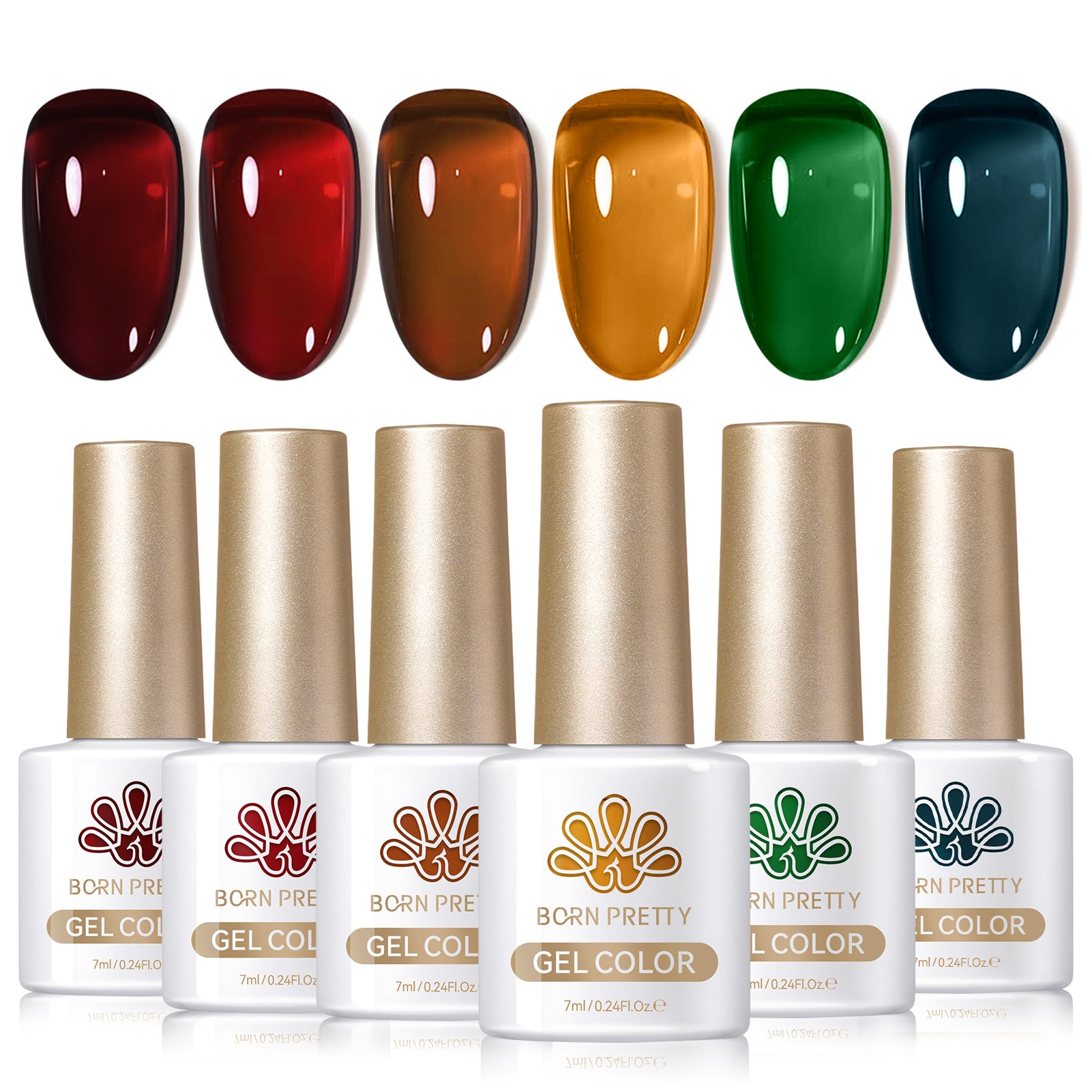 6 Colors Jelly Gel J10 Amber Veil 7ml