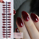 30pcs Press on Nails XS+S+M Sizes Fake Nail Tips