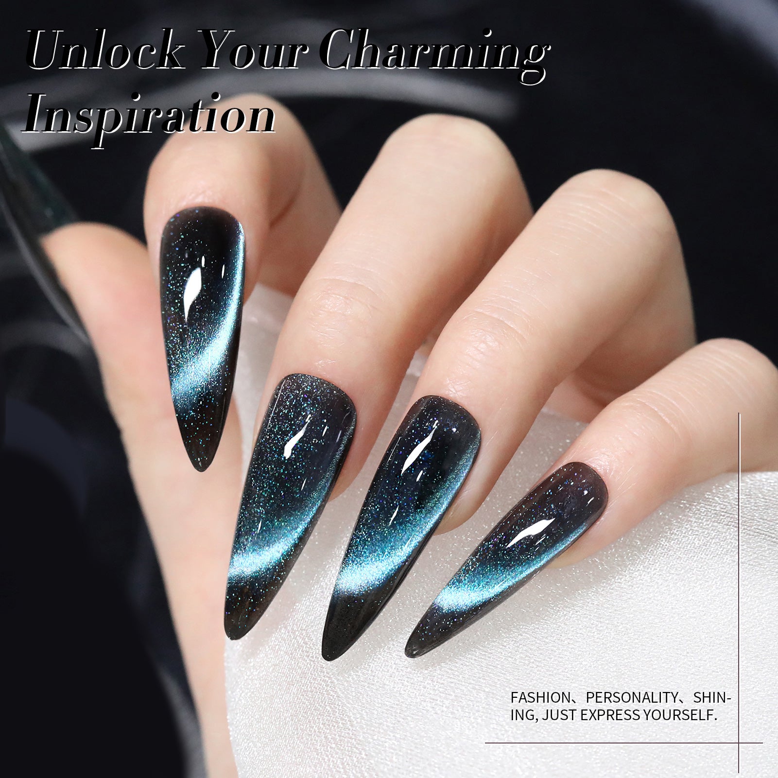 6 Colors Colored Cat Magnetic Gel Polish Set M13 Cloud Dress 7ml