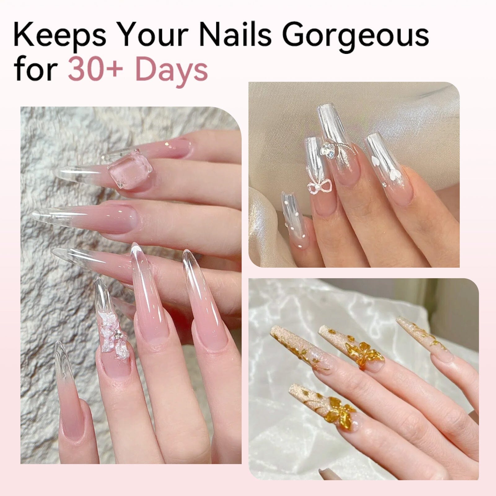 Clear 60g Non Stick Hand Extension Nail Kit #02 Extension Nail Gel BORN PRETTY 