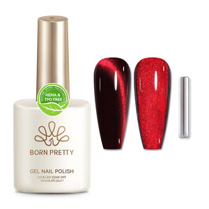 Crystal Cat Magnetic Gel MY154 Red Spider Lily 15ml HEMA/TPO FREE Gel Nail Polish BORN PRETTY 