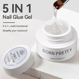 5 in 1 Nail Glue Gel 5ml Gel Nail Polish BORN PRETTY 
