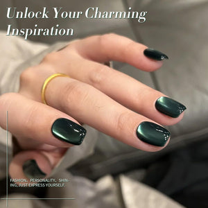 Glass Cat Magnetic Gel Polish MY128 Only Green 15ml Gel Nail Polish BORN PRETTY 