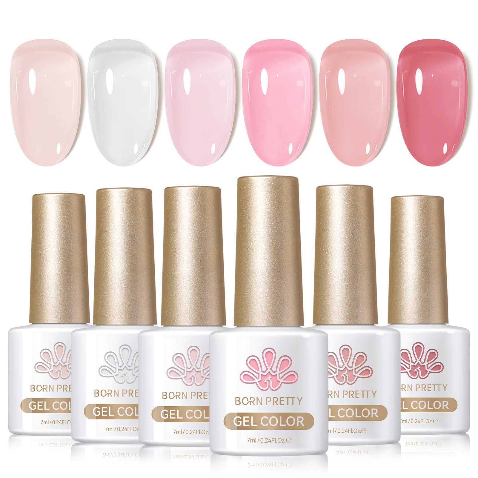 6 Colors Jelly Gel J12 Pink Lava 7ml