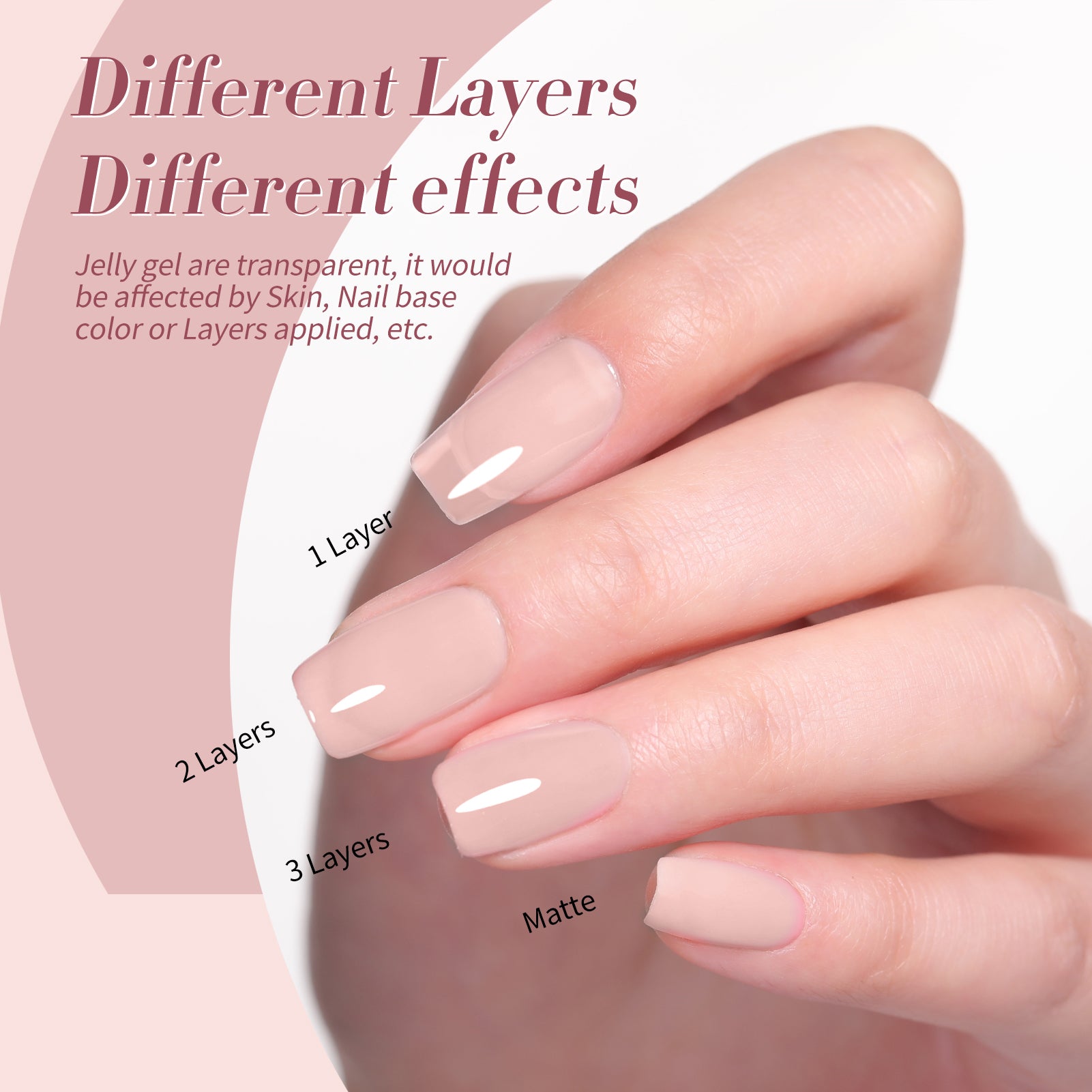 6 Colors Jelly Gel J13 Blush Jelly 7ml