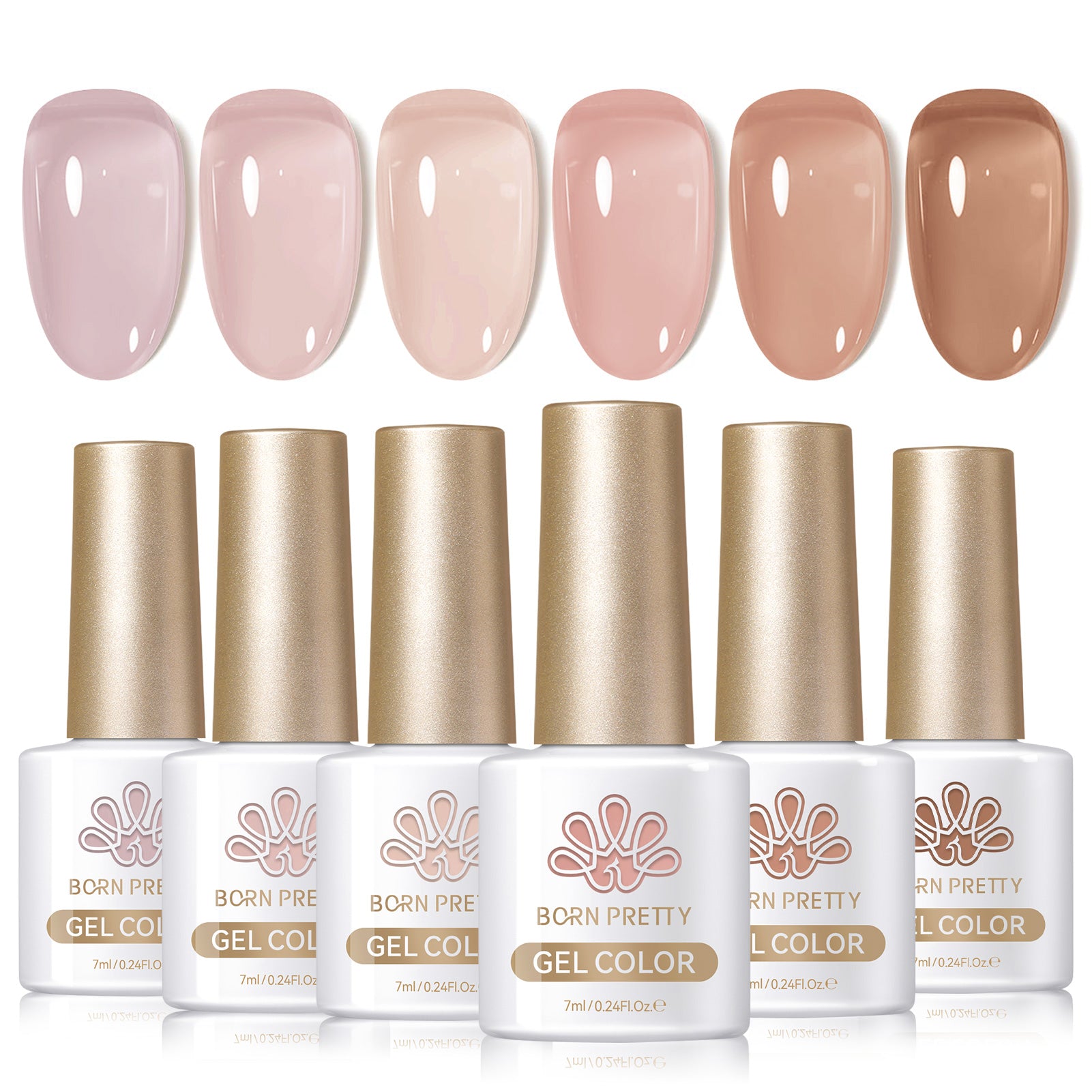 6 Colors Jelly Gel J15 Bare Tea 7ml